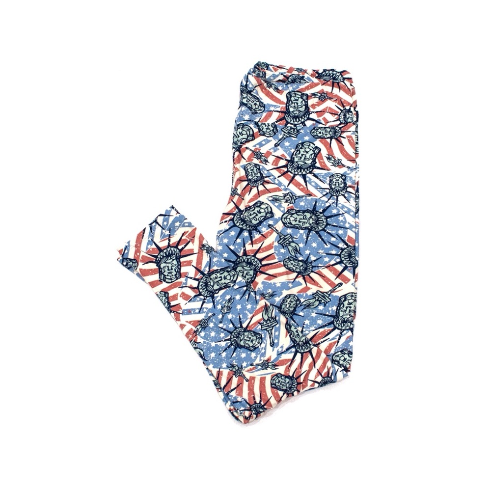 4th of July Patriotic Leggings (Statue of Liberty)